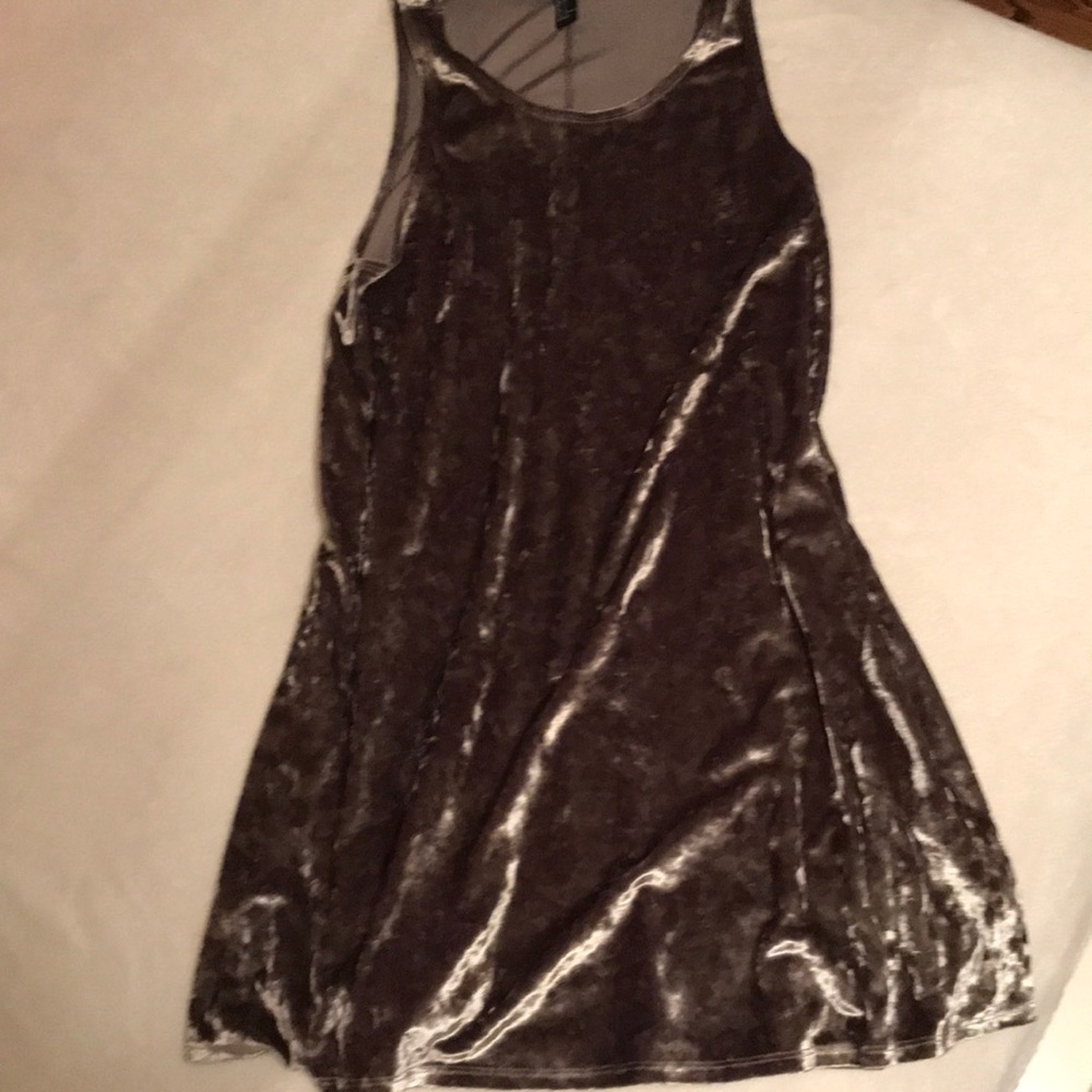 Forever 21 green velvet dress